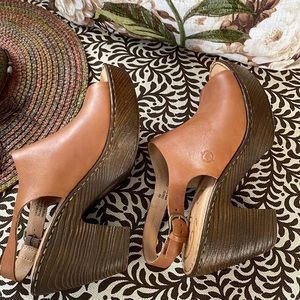 Born Open toe sling back